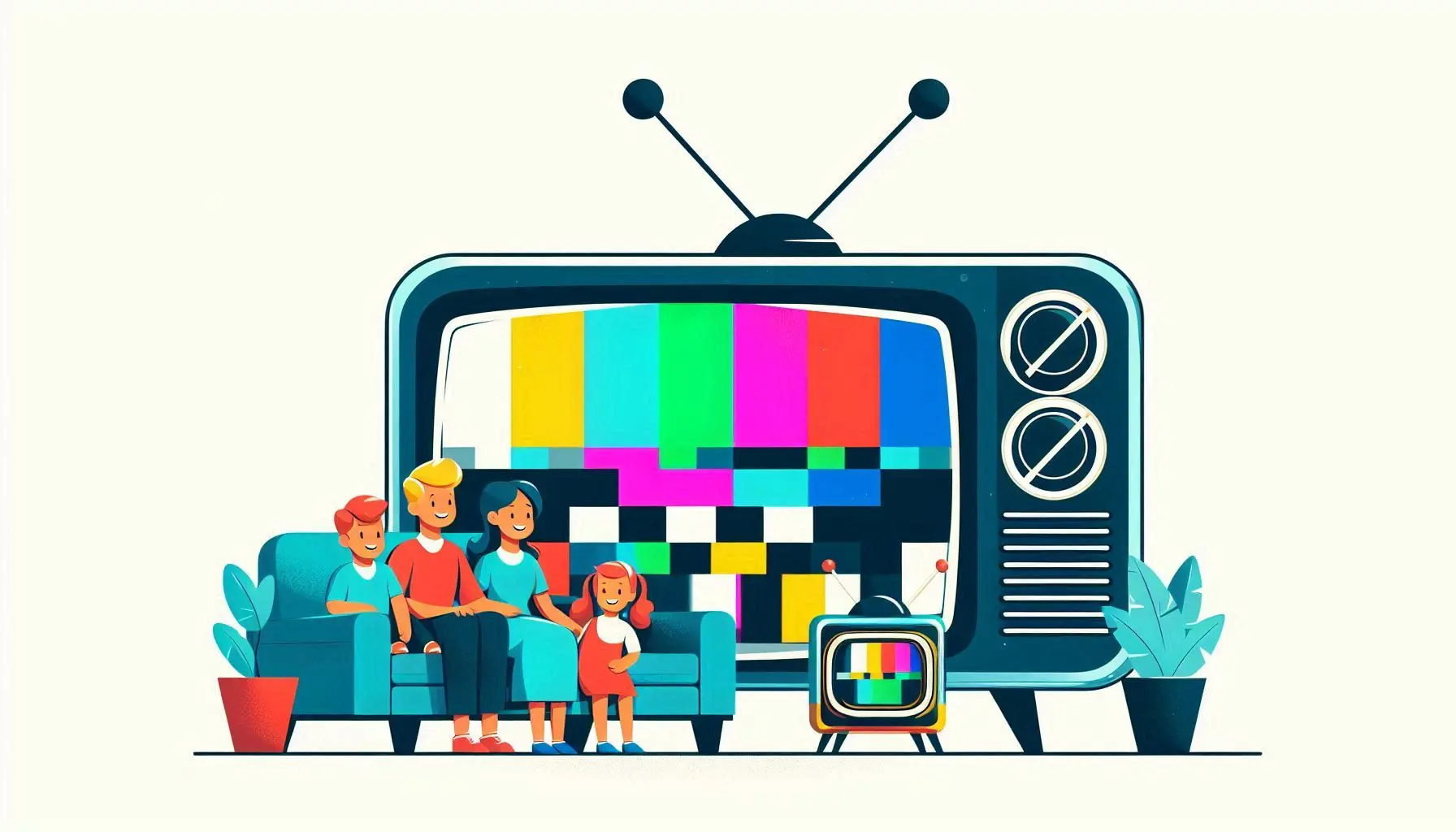 Illustration showing IPTV seller features and options